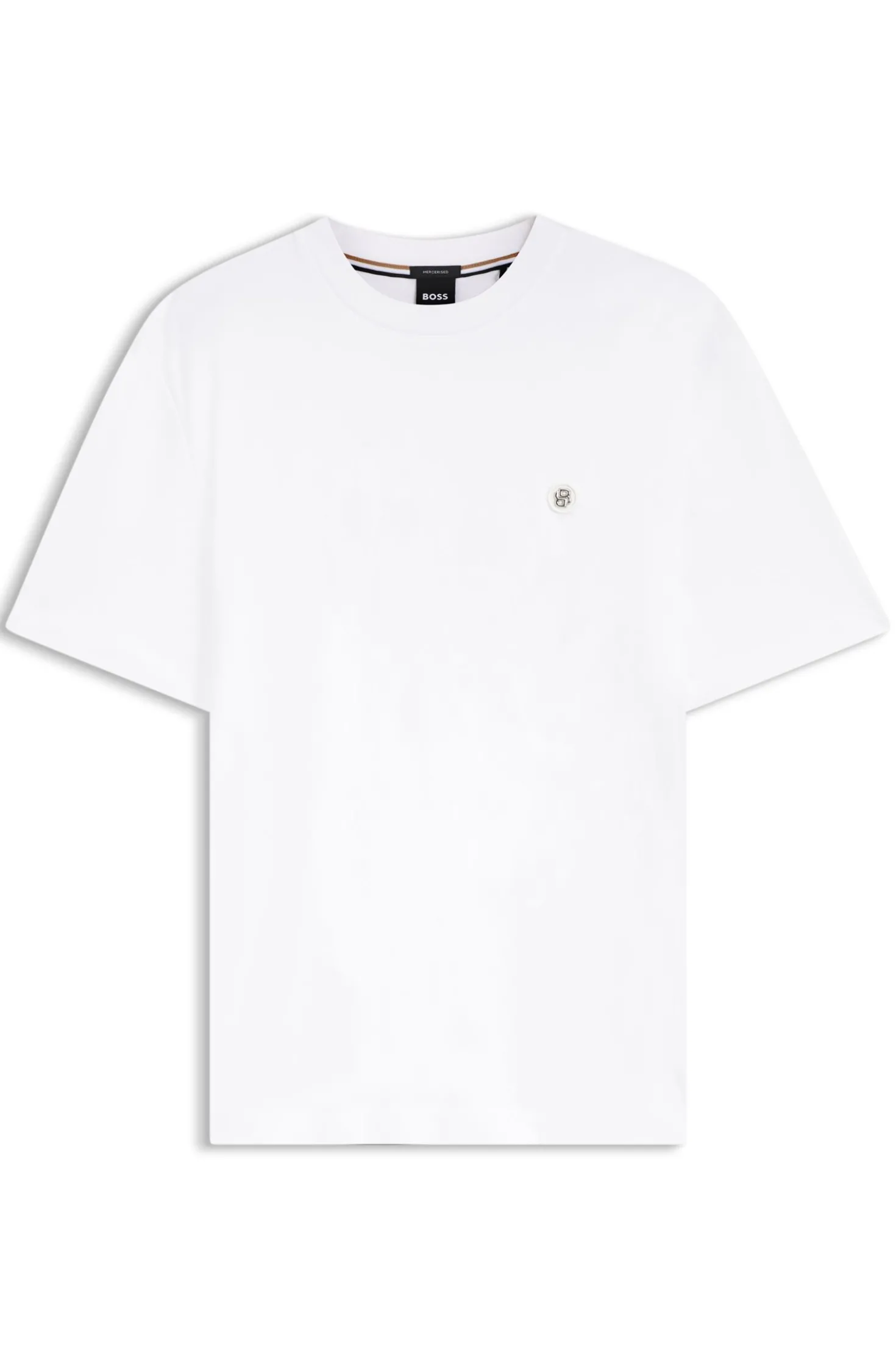 Cotton T-shirt with Double-B-monogram badge