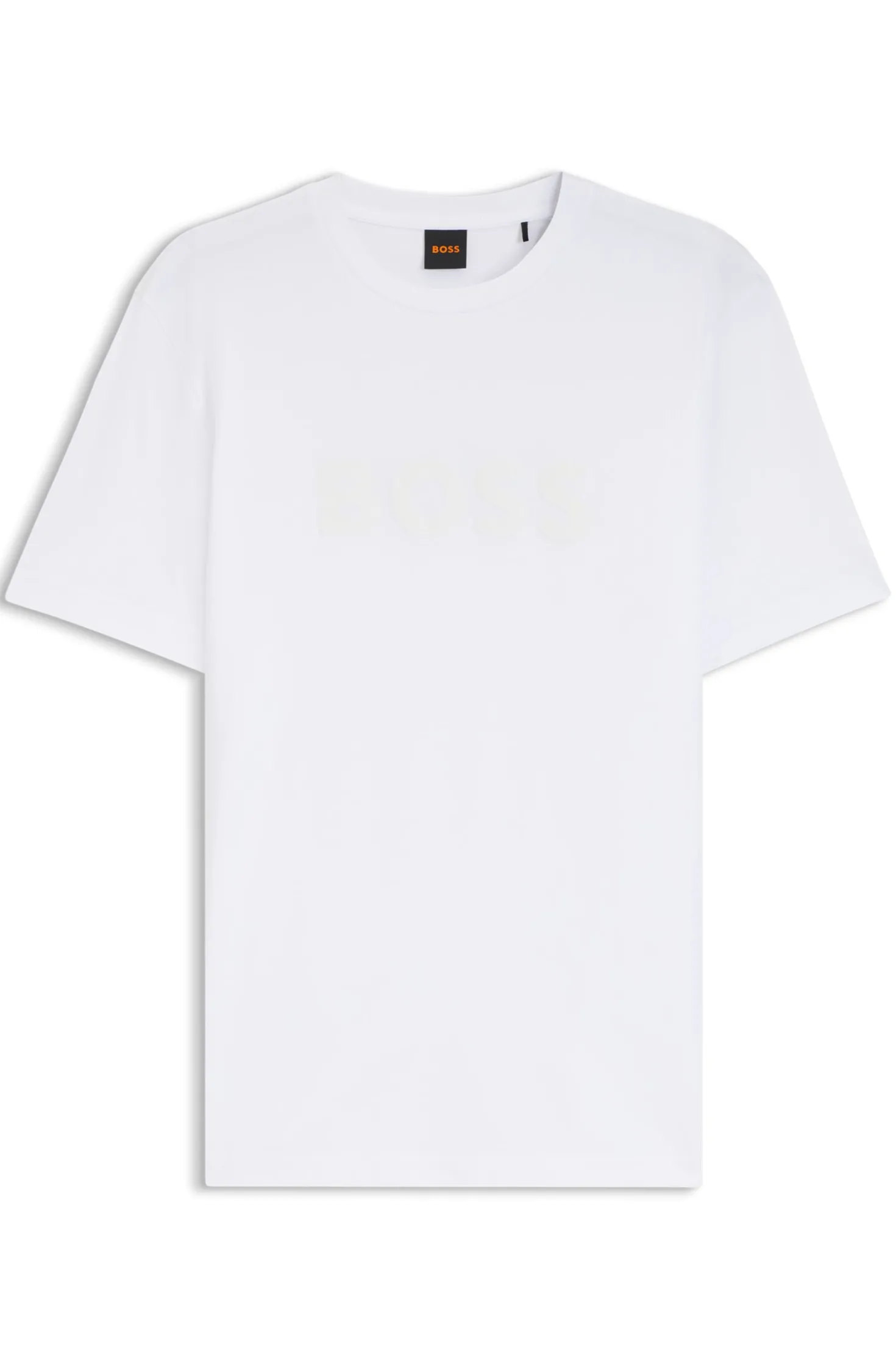 Cotton T-shirt with large tonal logo