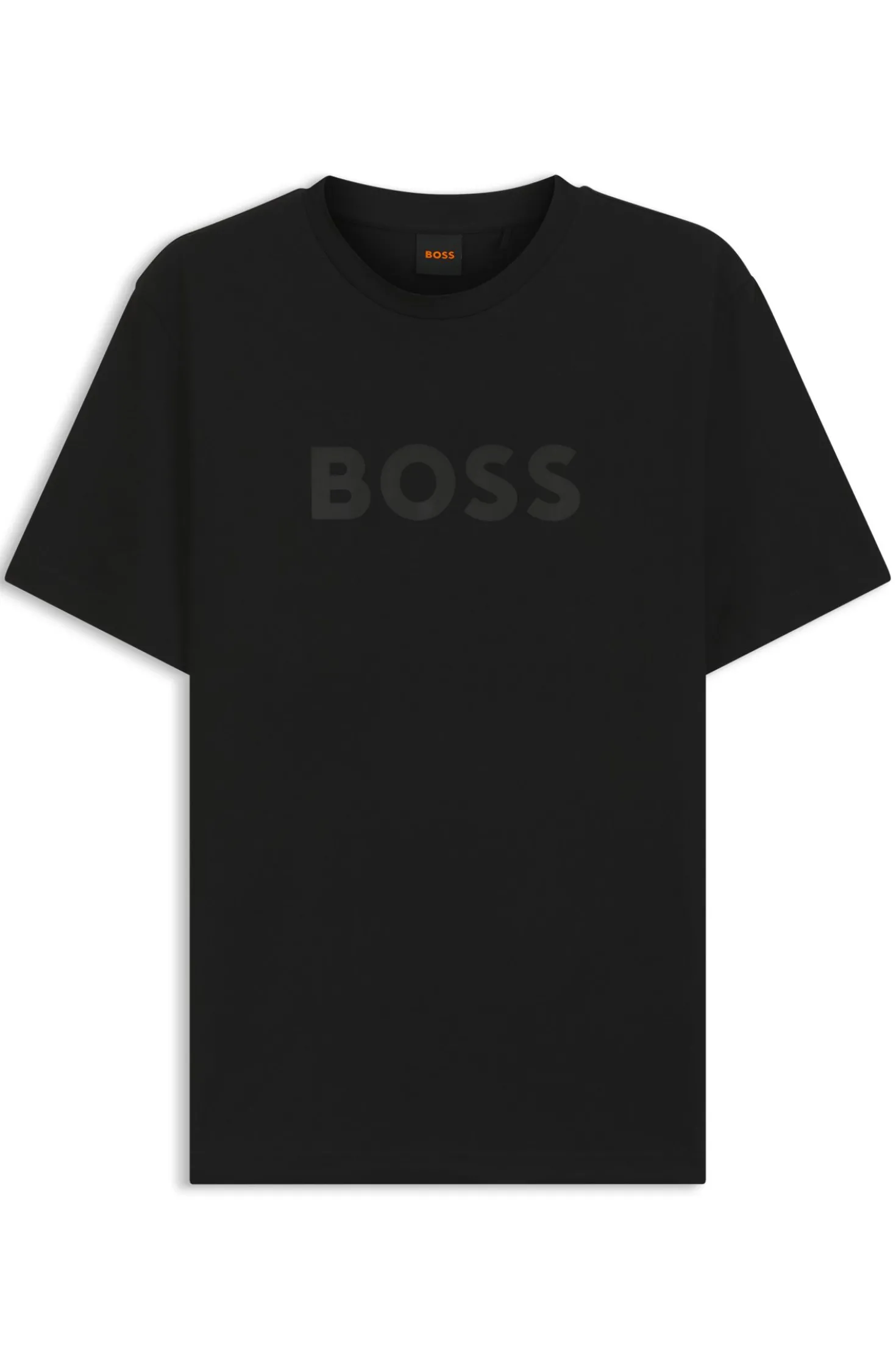 Cotton T-shirt with large tonal logo