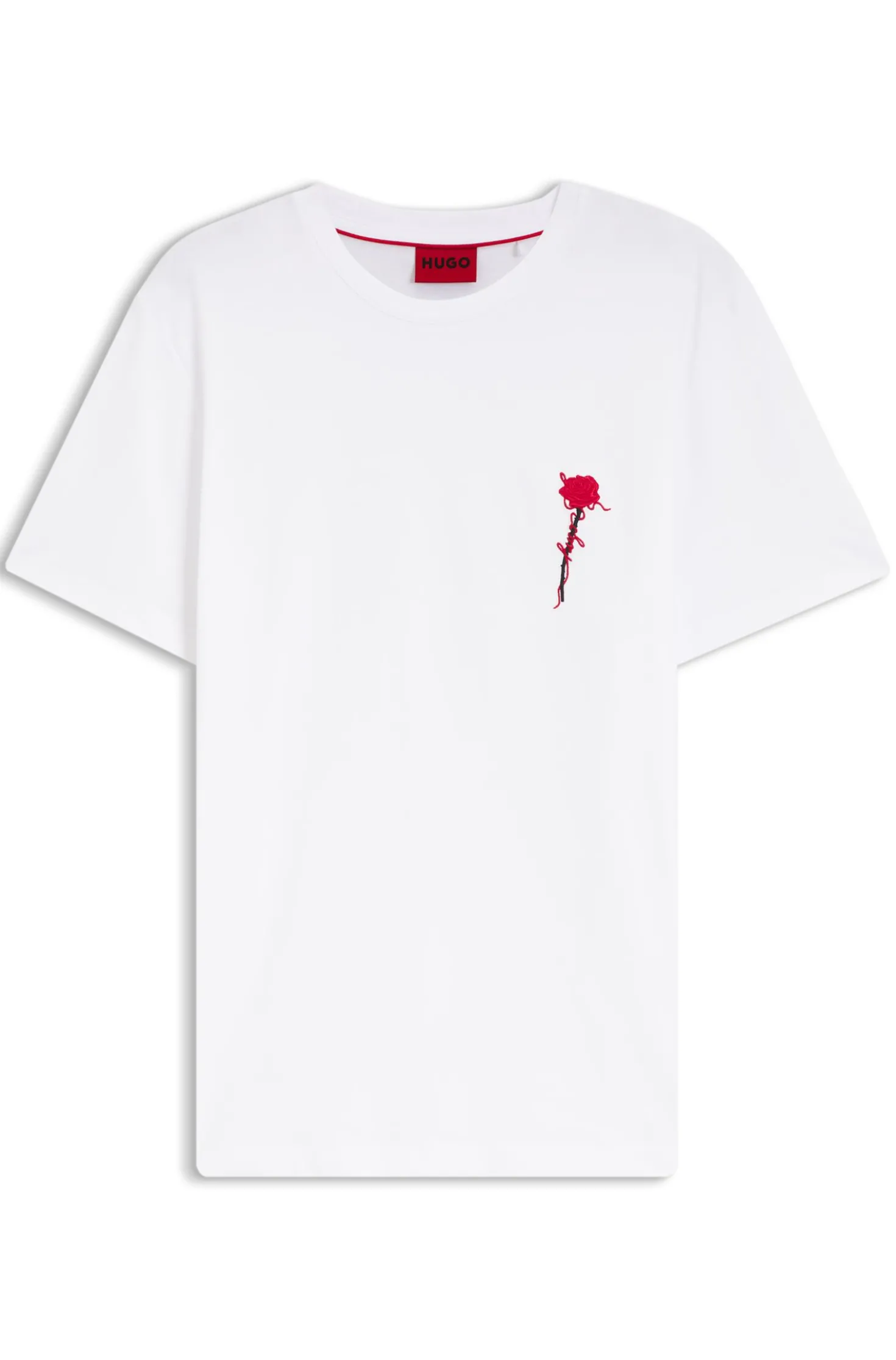 Cotton T-shirt with logo artwork