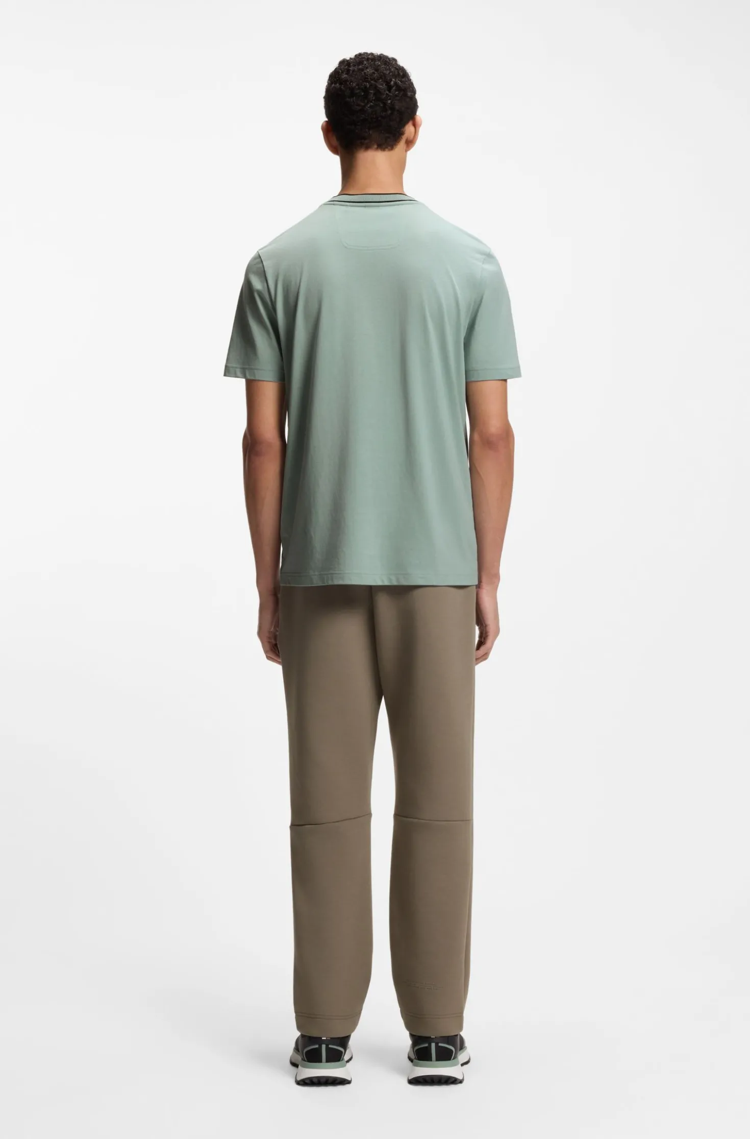 Cotton T-shirt with logo crew neck