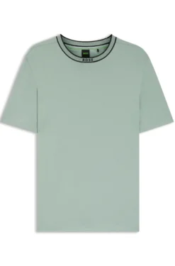 Cotton T-shirt with logo crew neck
