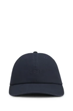 Cotton-twill cap with embroidered logo