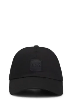 Cotton-twill cap with logo patch