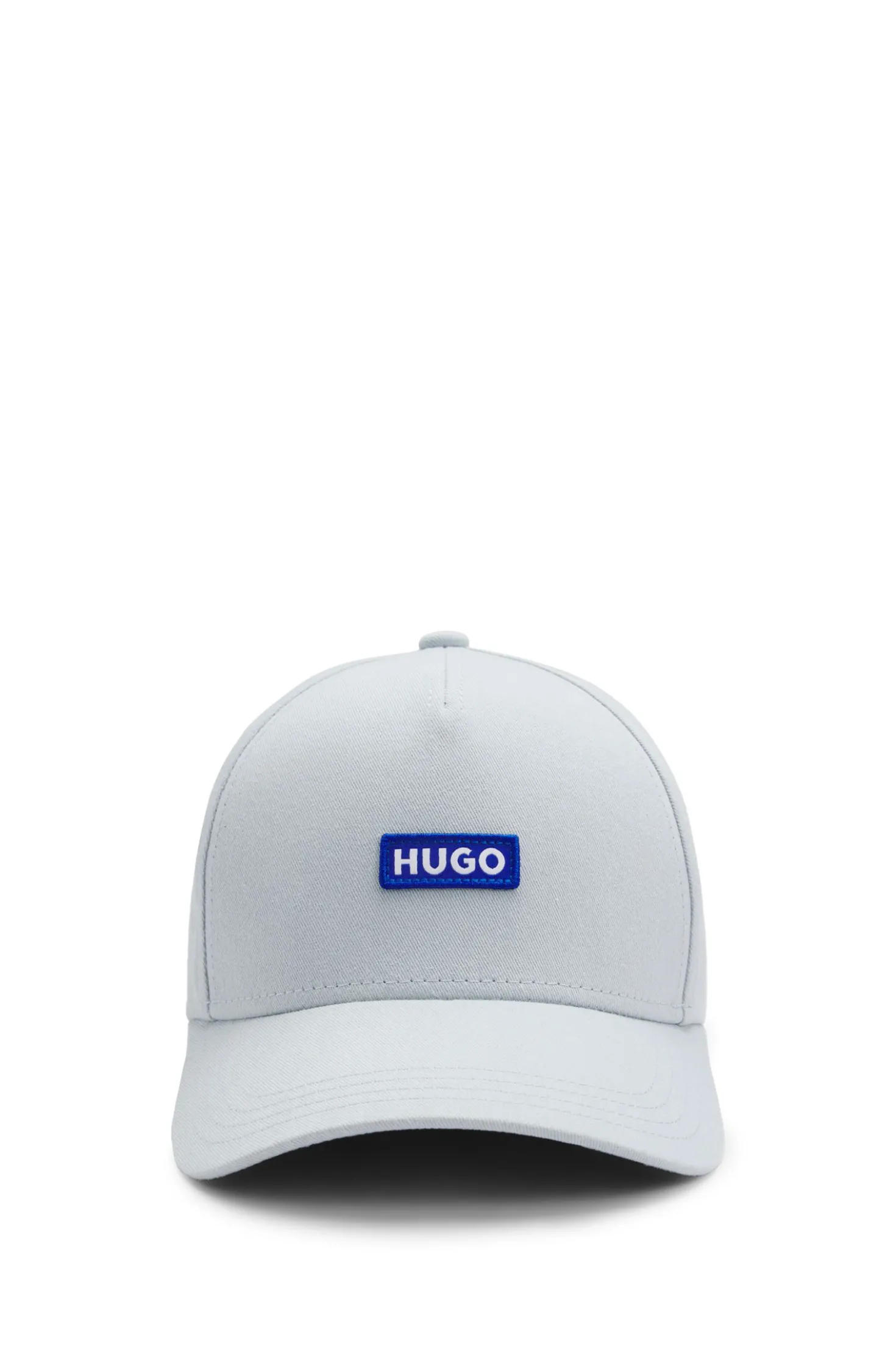 Cotton-twill cap with logo patch