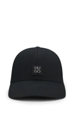 Cotton-twill cap with stacked logo