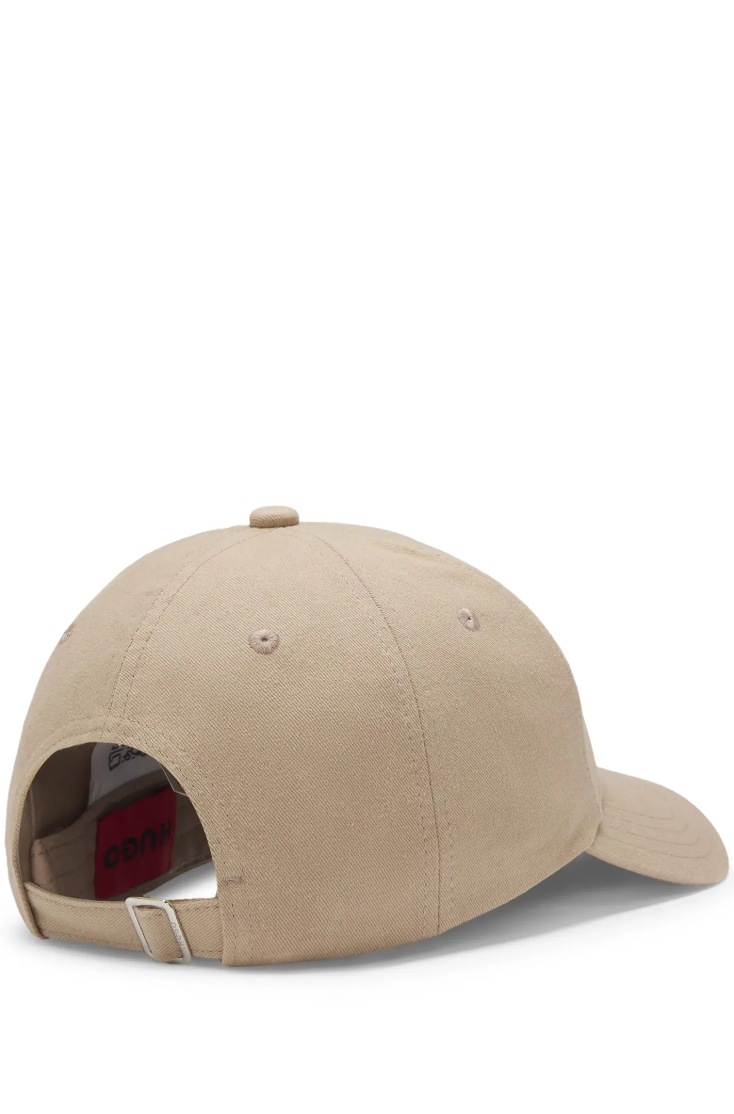 Cotton-twill cap with stacked-logo lettering