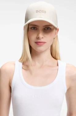 Cotton-twill cap with tonal embroidered logo