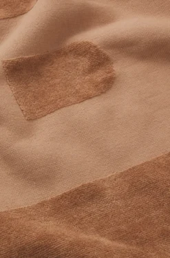 Cotton-velvet beach towel with sculpted logo