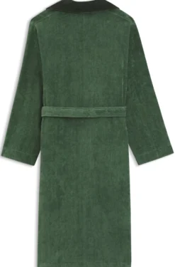 Cotton velvet dressing gown with Double B monogram