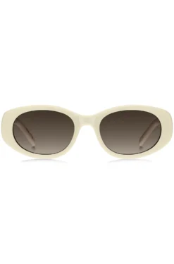 Cream-acetate sunglasses with Double B monogram