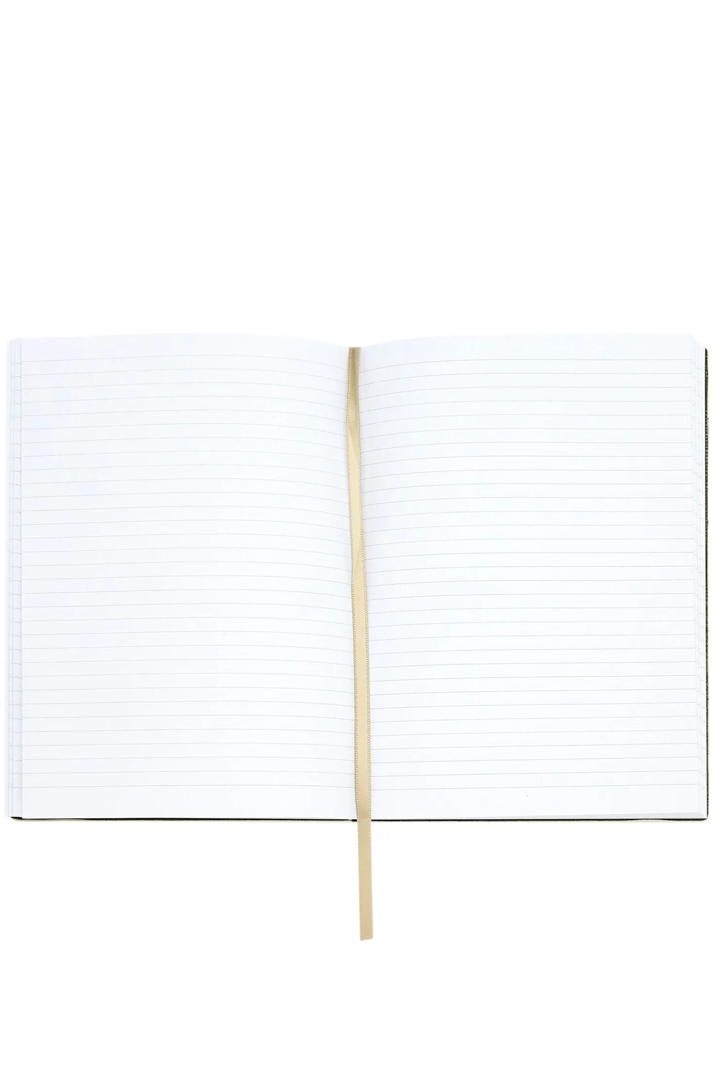 Cream A5 notebook with monogram pattern