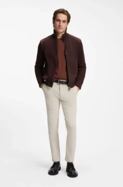 Crew-neck sweater crafted from virgin wool