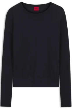 Crew-neck sweater in extra-fine merino wool