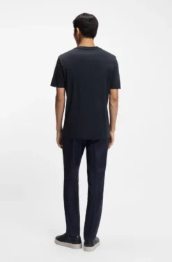 Crew-neck T-shirt in mercerised Supima cotton