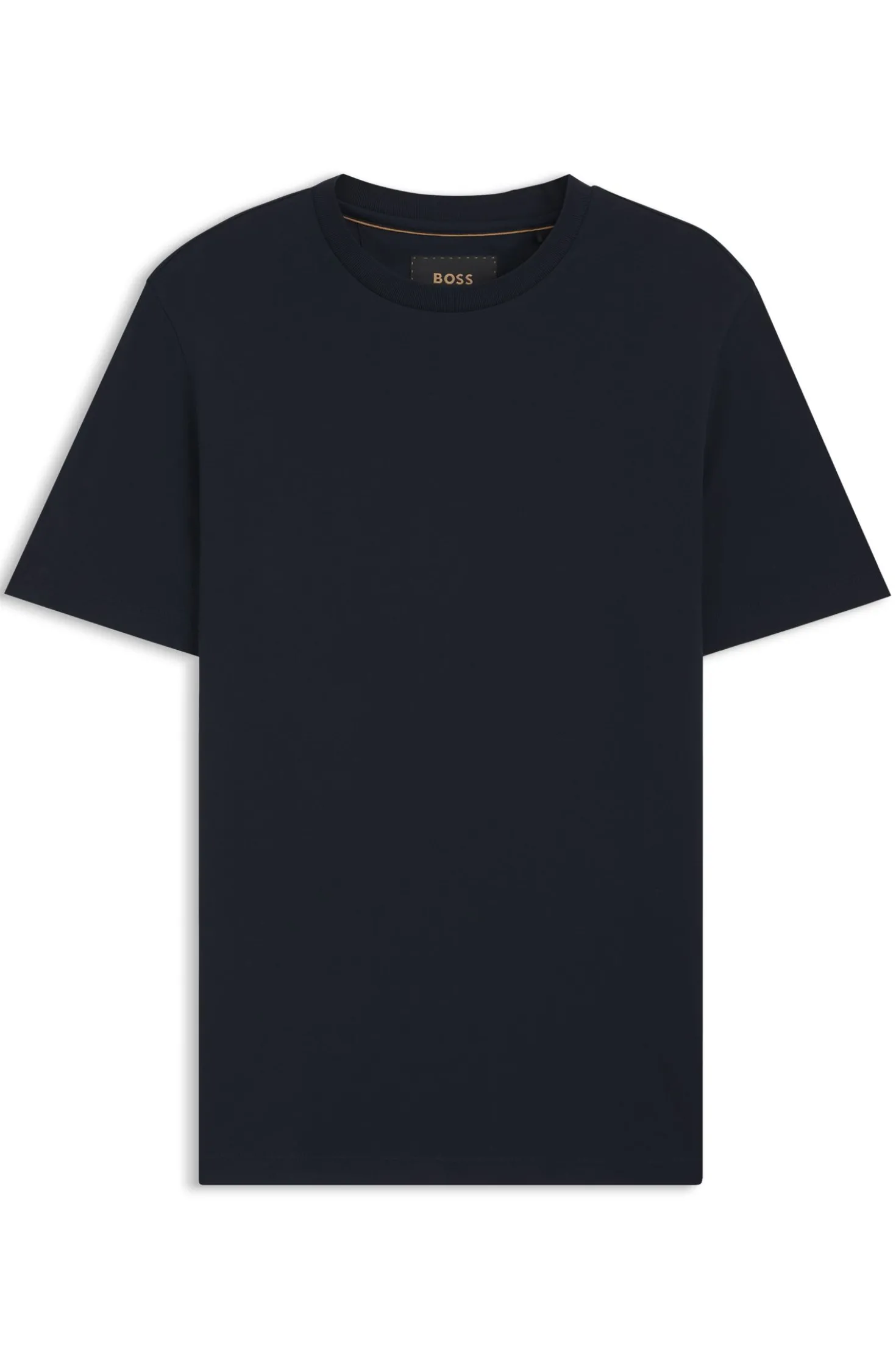 Crew-neck T-shirt in mercerised Supima cotton