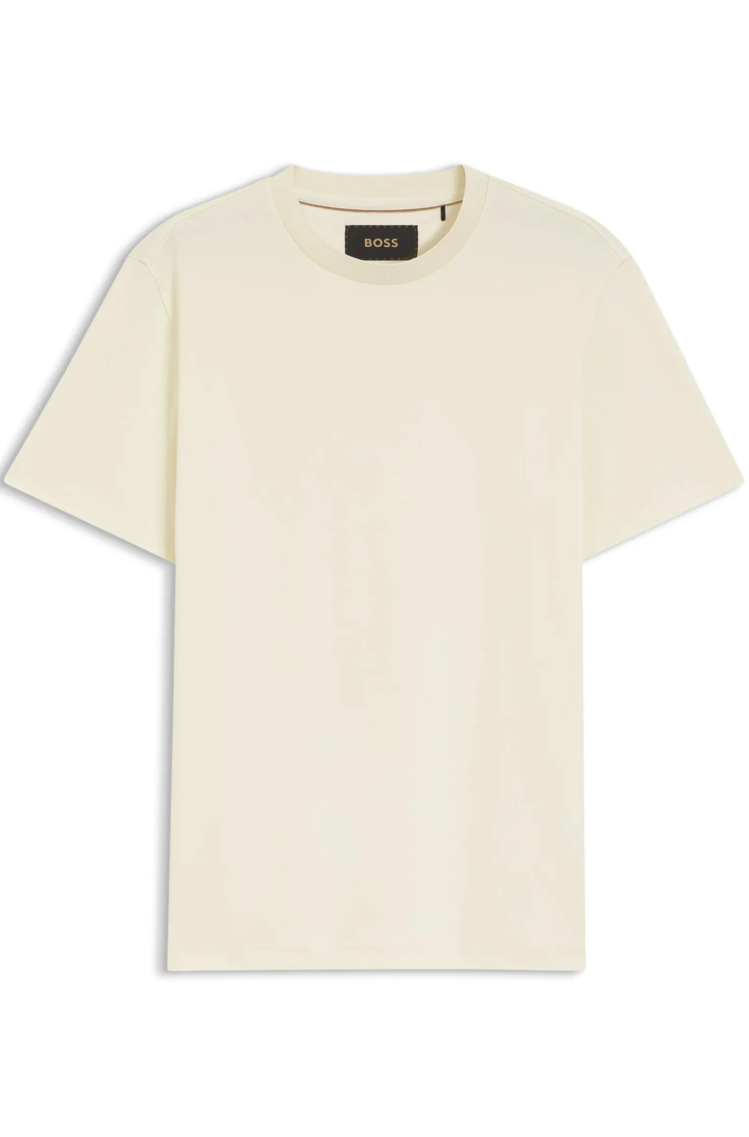 Crew-neck T-shirt in mercerised Supima cotton