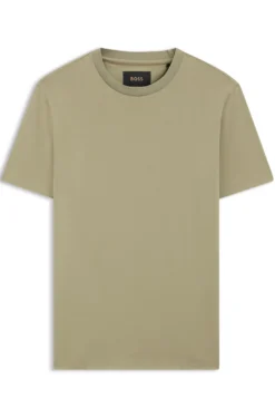 Crew-neck T-shirt in mercerised Supima cotton