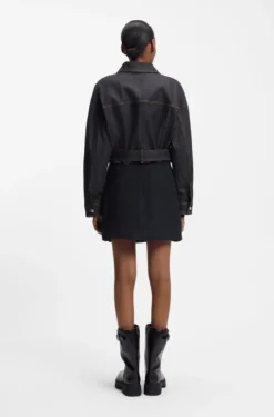 Cropped jacket in Japanese selvedge denim