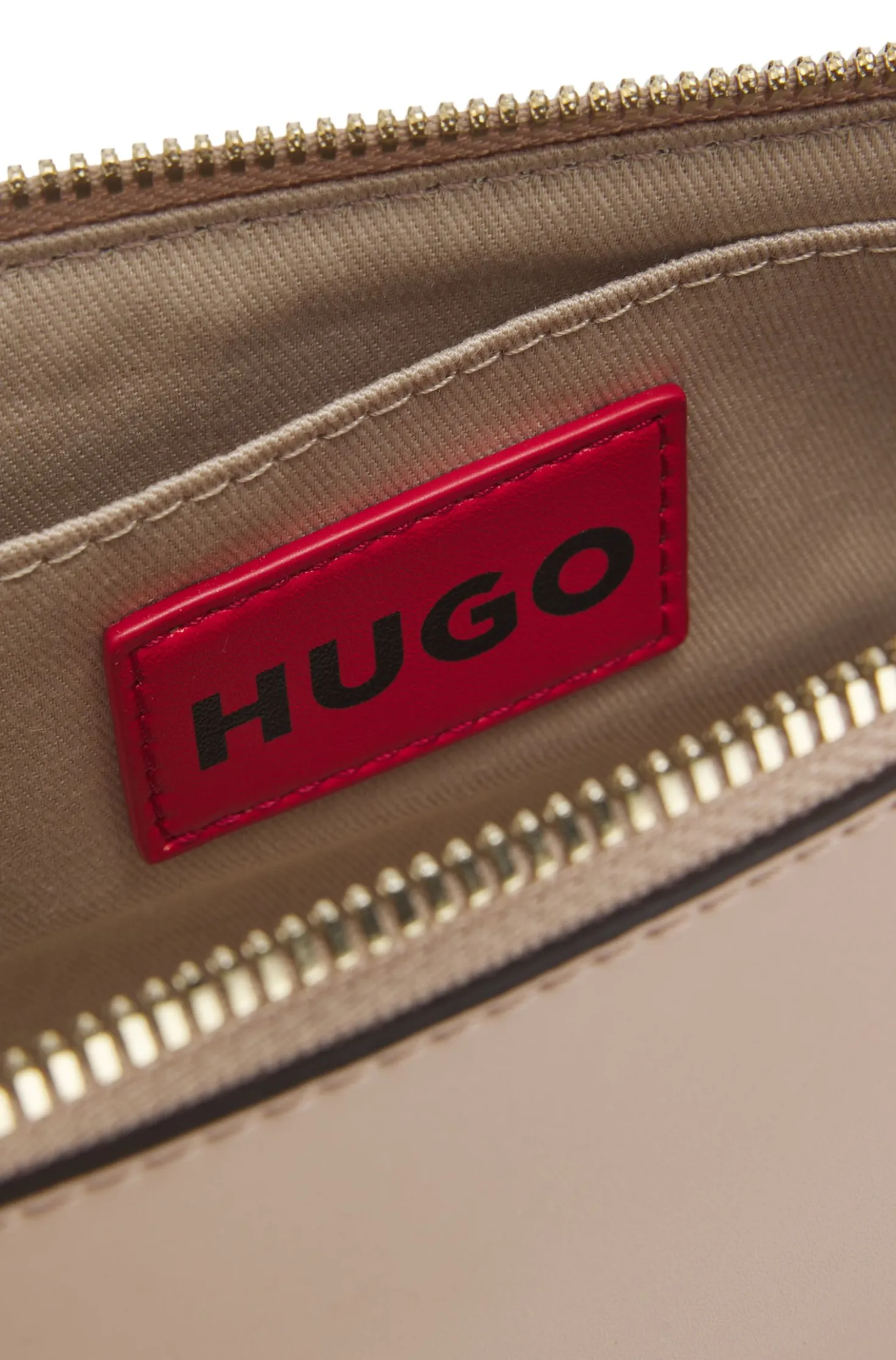 Crossbody bag with logo lettering