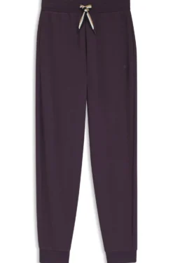 Cuffed tracksuit bottoms with signature-stripe drawcord