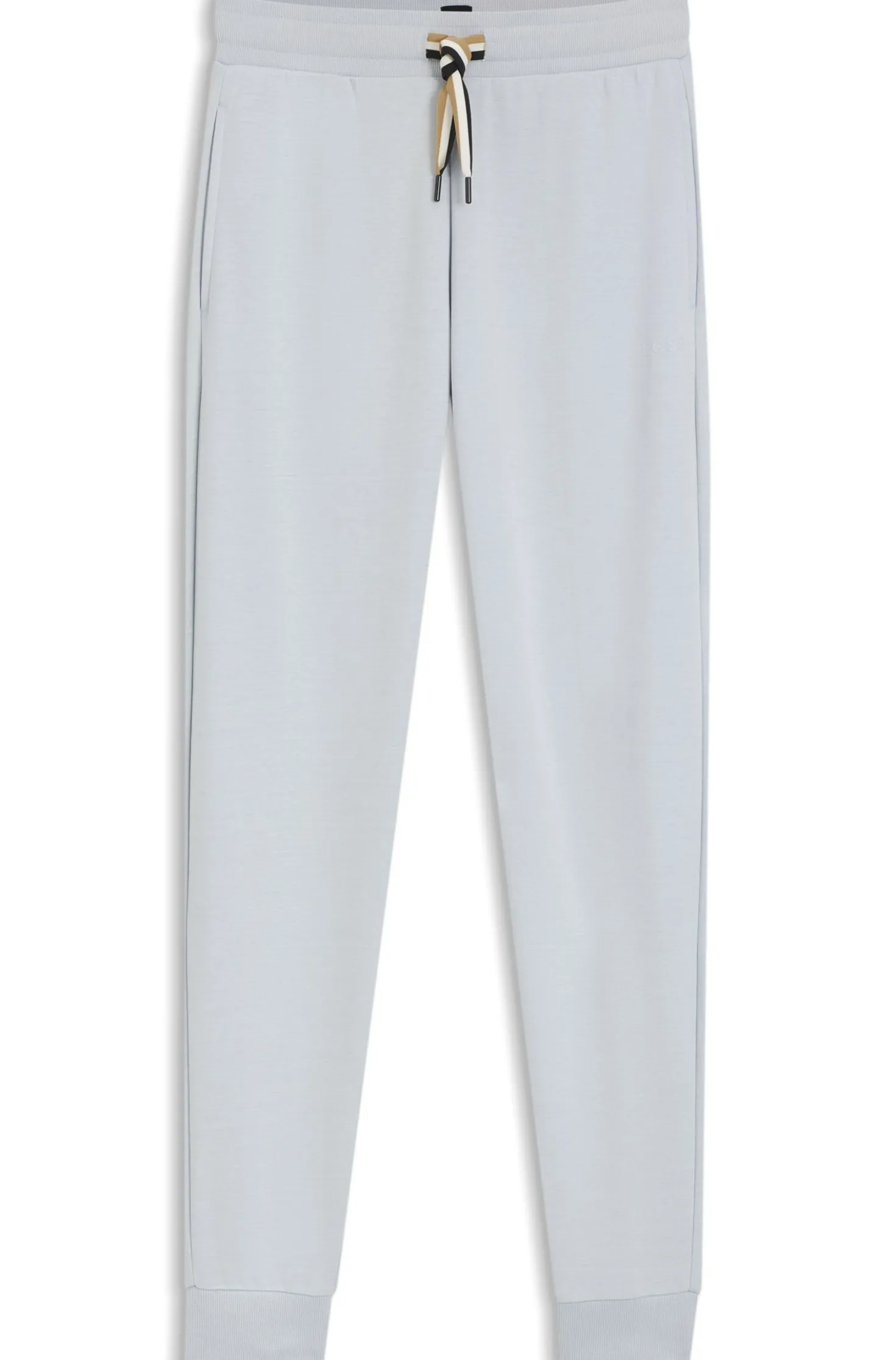 Cuffed tracksuit bottoms with signature-stripe drawcord