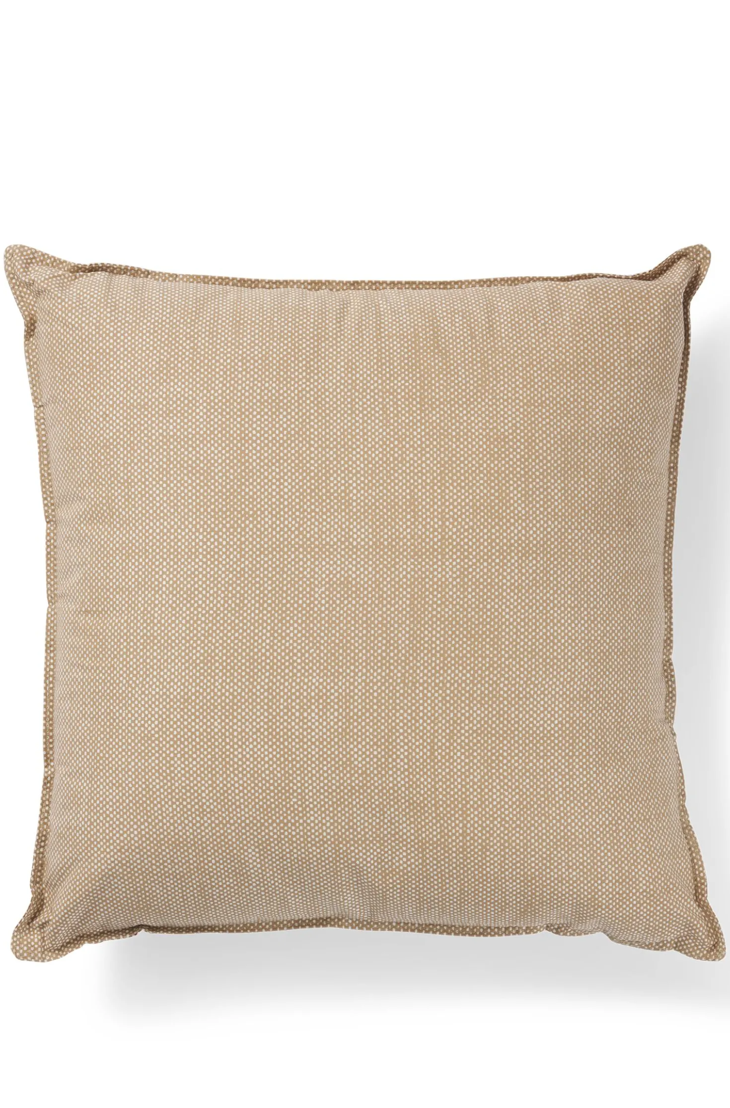 Cushion with signature stripe and logo