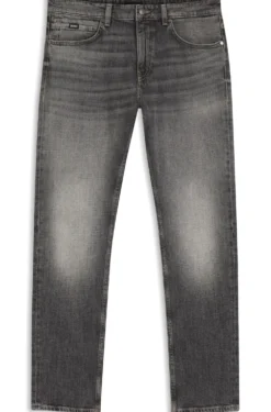 Delaware slim-fit jeans in black stretch denim