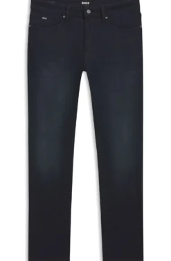 Delaware slim-fit jeans in blue knitted denim