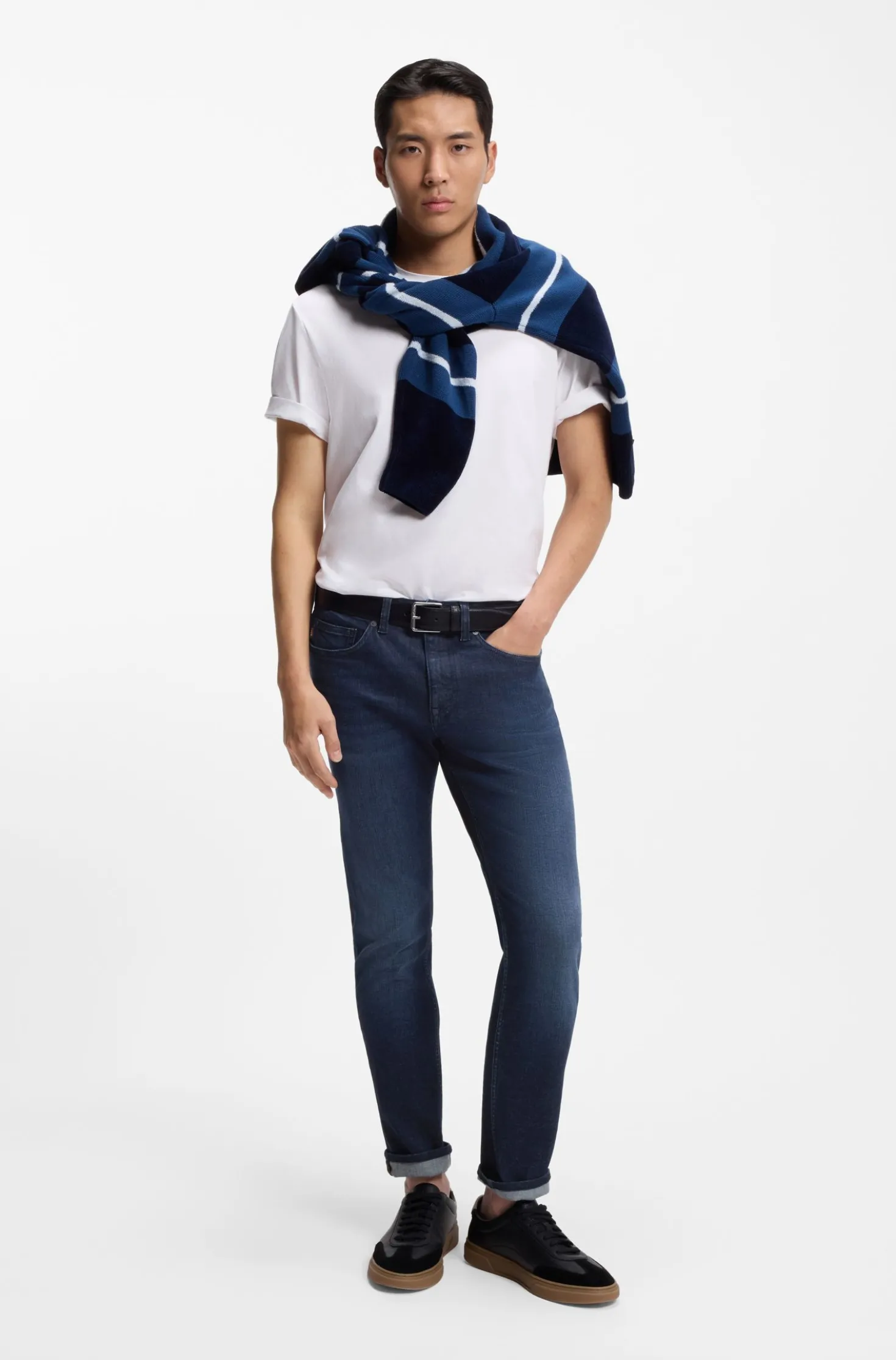 Delaware slim-fit jeans in blue stretch denim