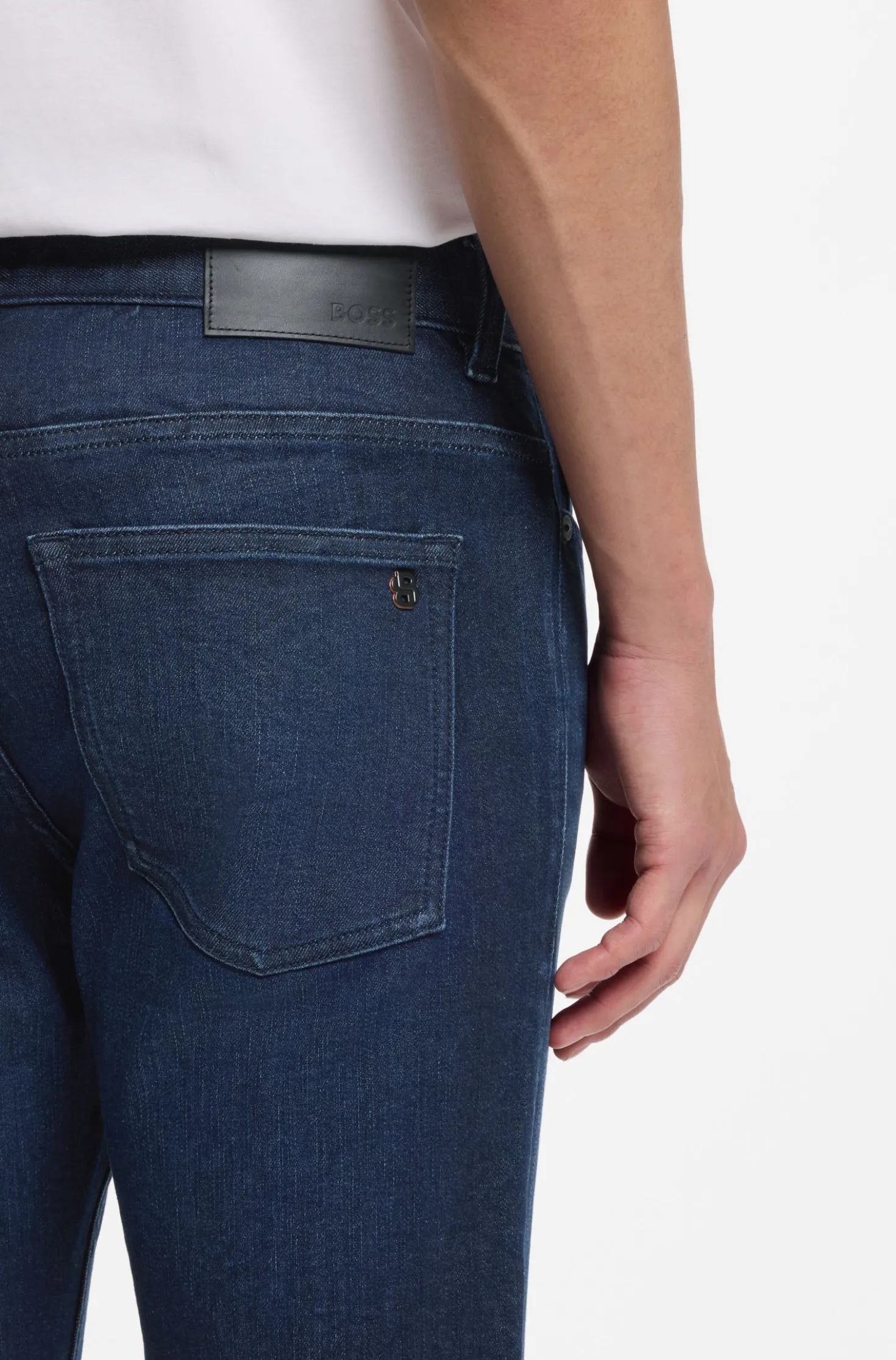 Delaware slim-fit jeans in blue stretch denim