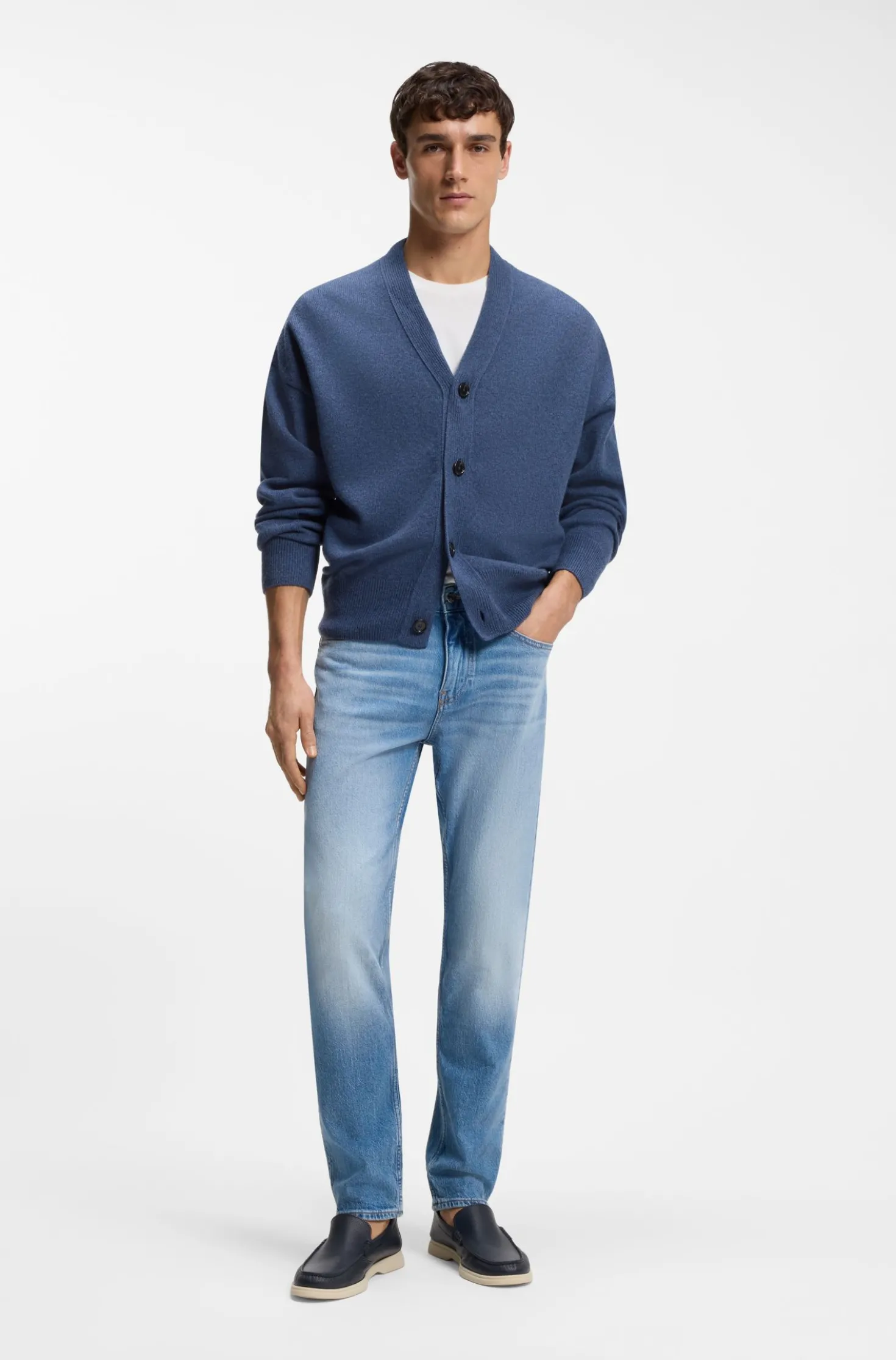 Delaware slim-fit jeans in blue comfort-stretch denim