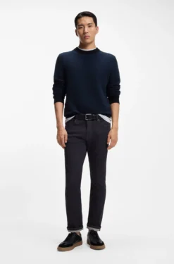 Delaware slim-fit jeans in dark-blue soft-motion denim