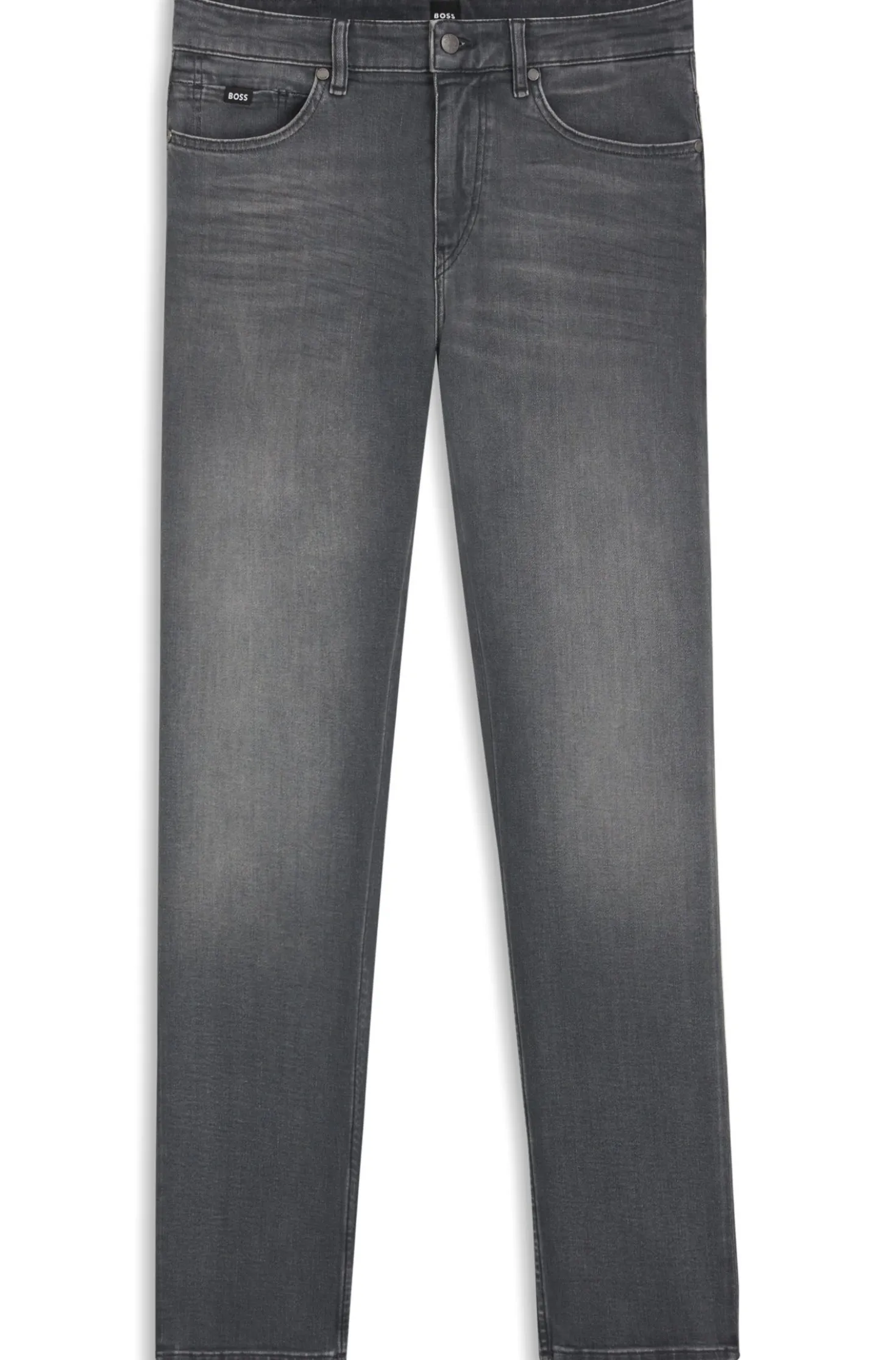 Delaware slim-fit jeans in grey stretch denim