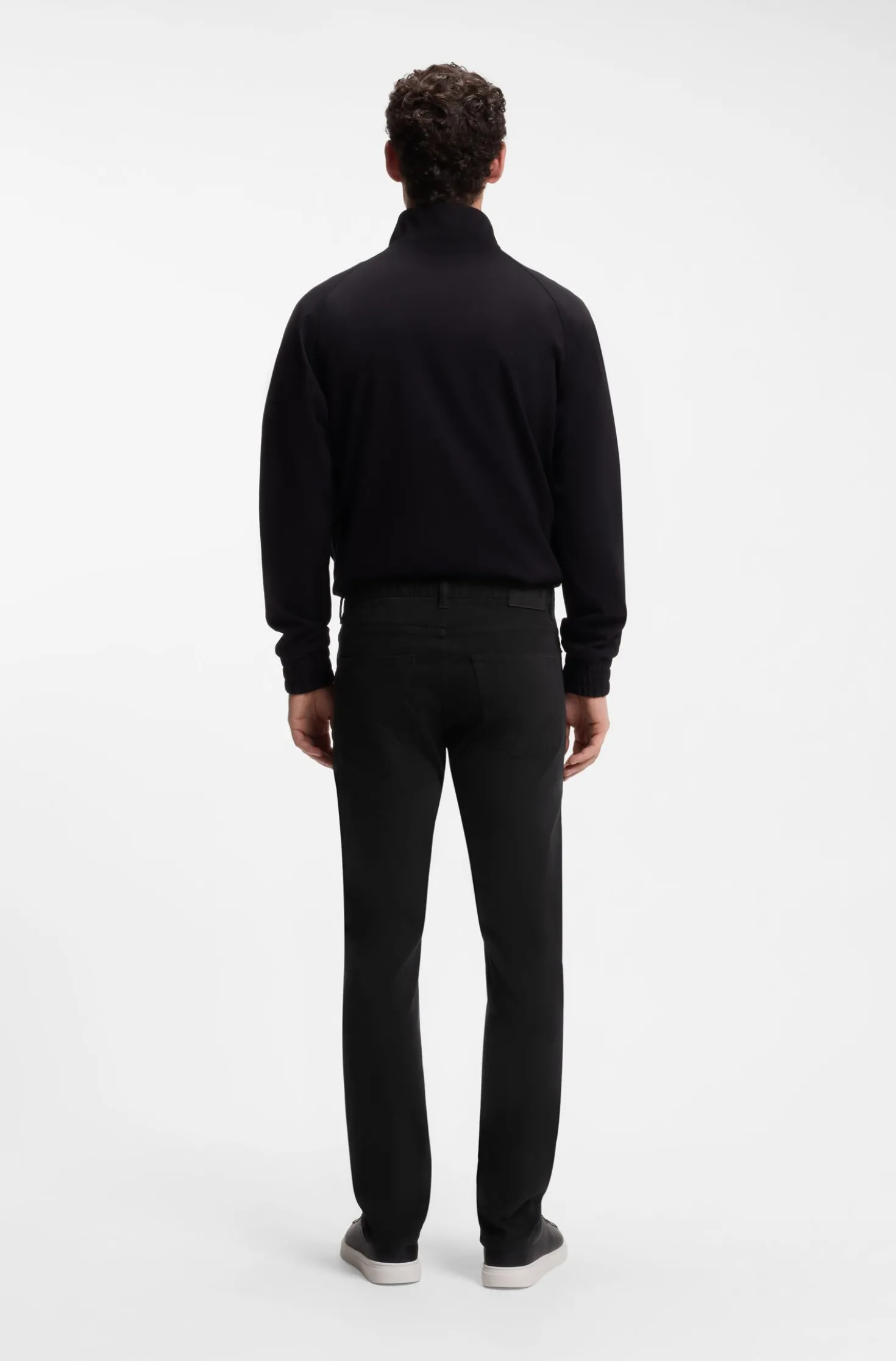 Delaware slim-fit trousers in stretch-cotton gabardine
