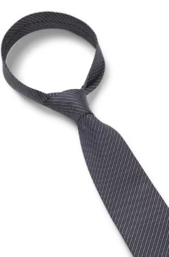 Diagonal-stripe tie in Italian-made silk jacquard