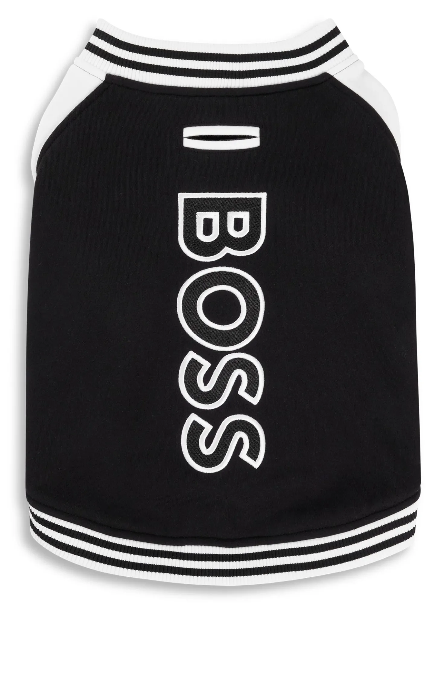 Dog bomber jacket with embroidered logo