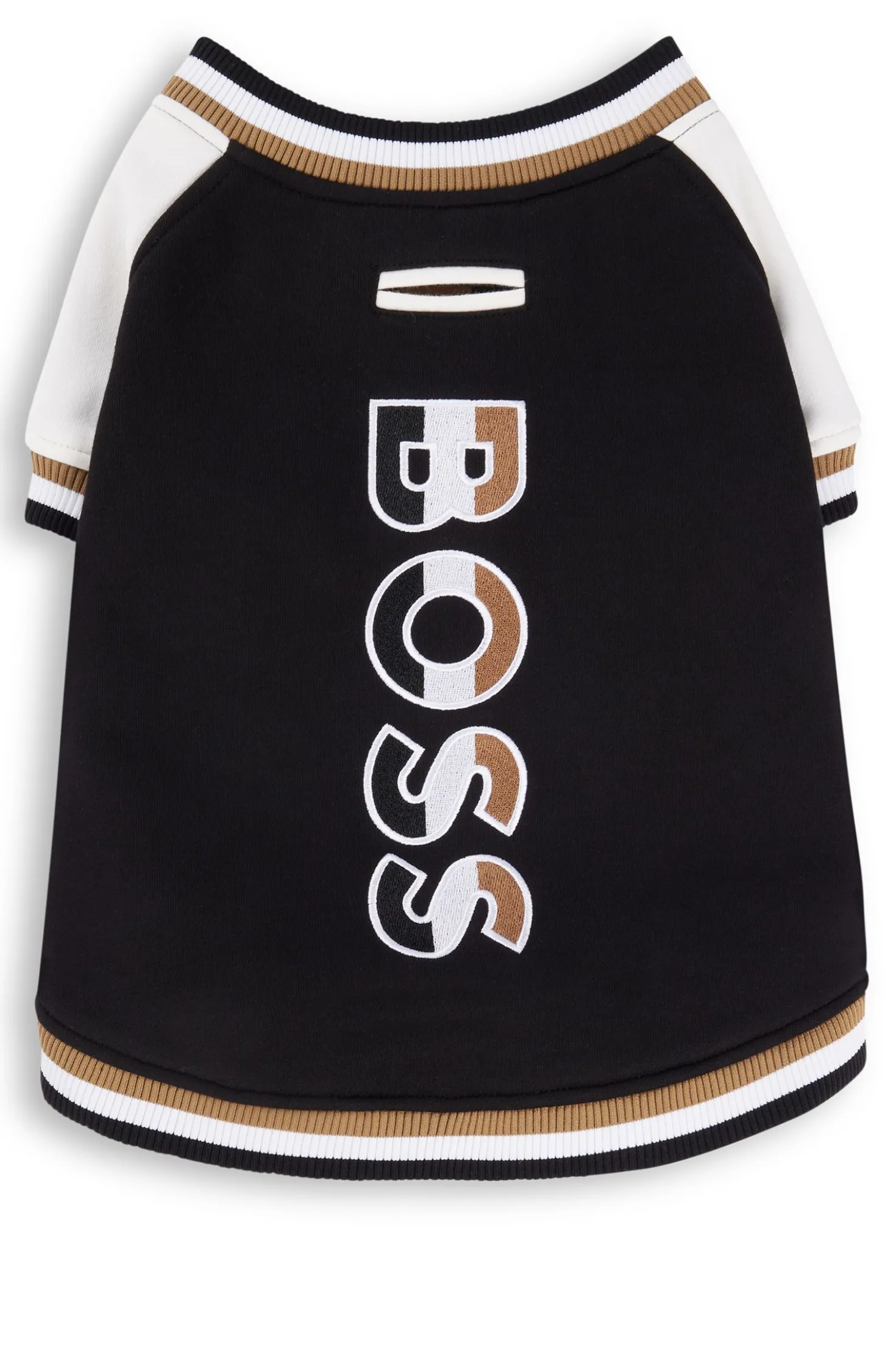 Dog bomber jacket with embroidered logo