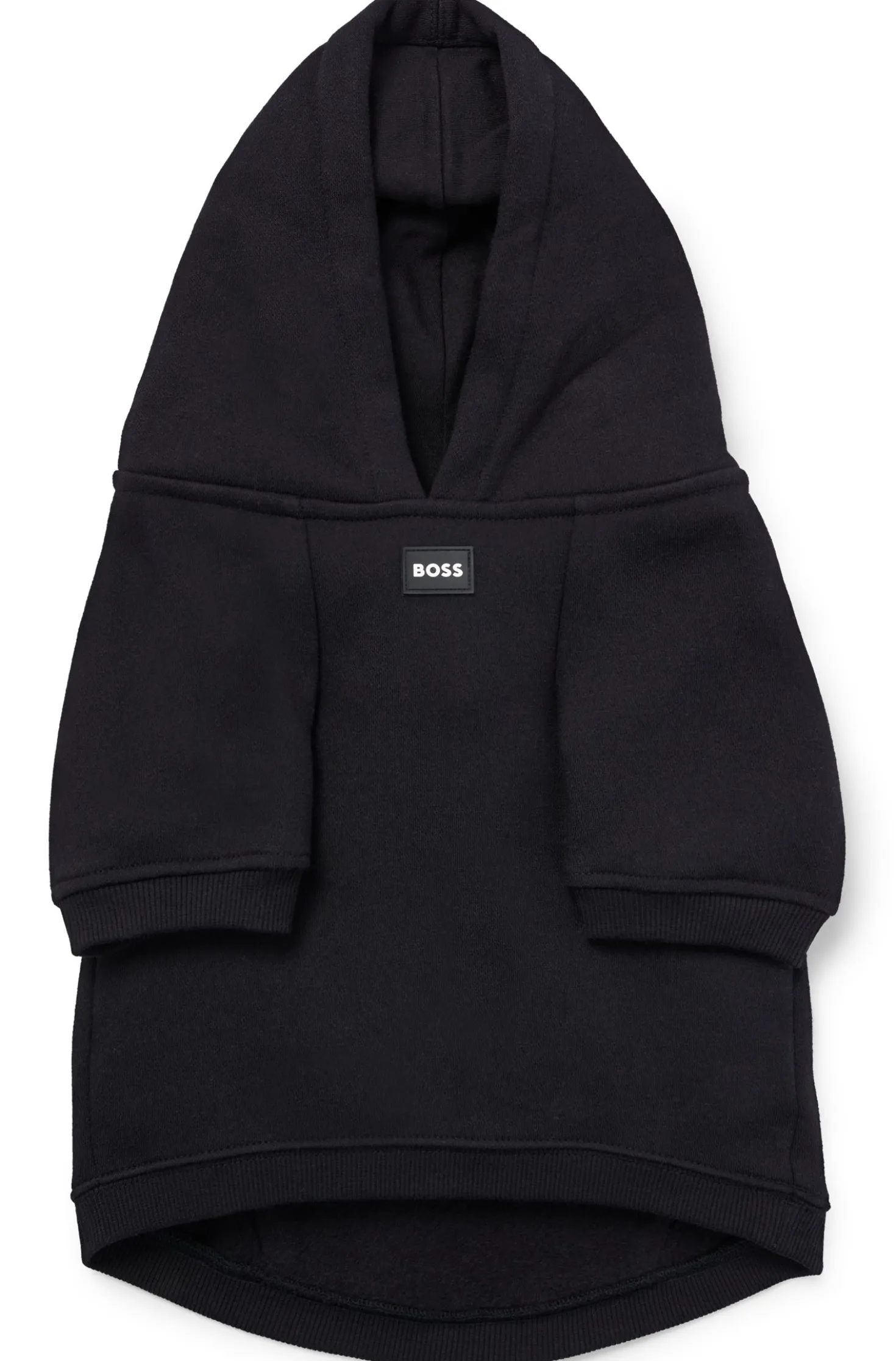 Dog hoodie in a cotton blend with contrast logo