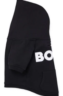 Dog hoodie in a cotton blend with contrast logo