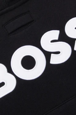 Dog hoodie in a cotton blend with contrast logo