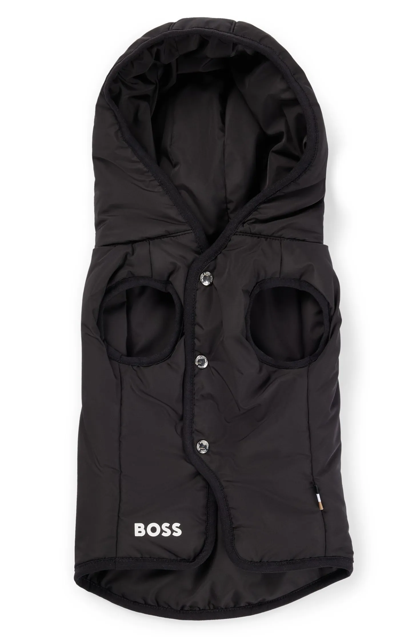 Dog lightweight jacket with logo detailing