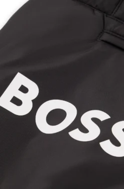 Dog lightweight jacket with logo detailing
