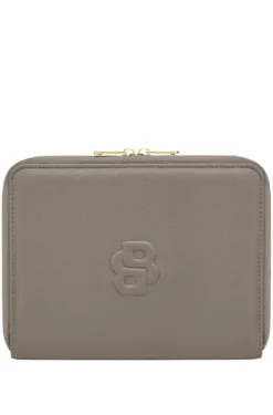 Double B monogram folder in faux leather