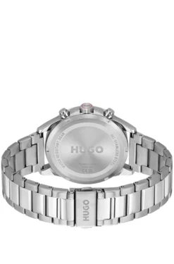 #Drift black-dial watch in stainless steel