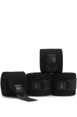 Equestrian bandages with riptape fastening