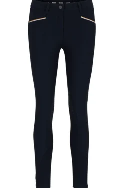 Equestrian breeches with knee grips