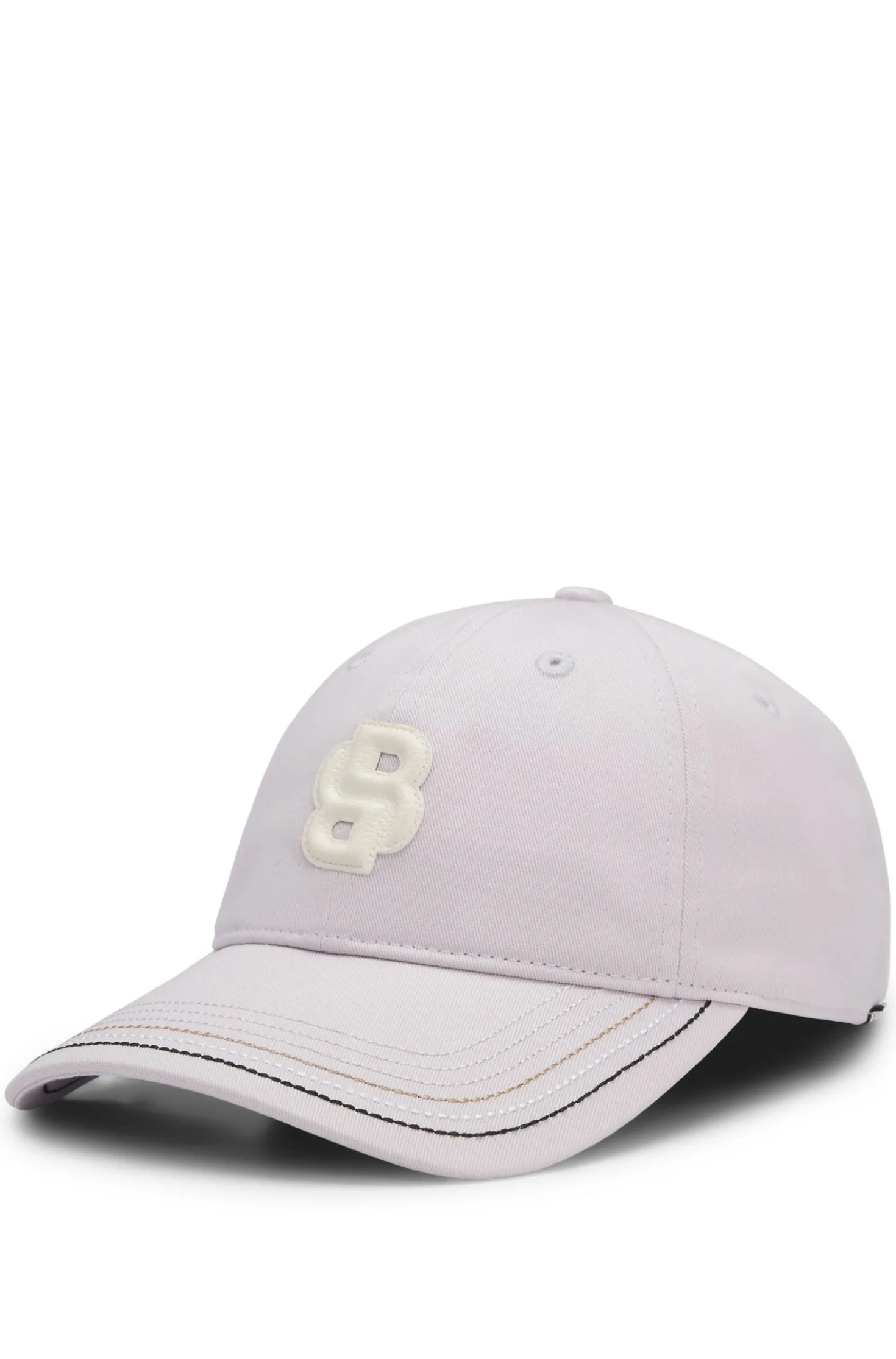 Equestrian cotton cap with Double B monogram