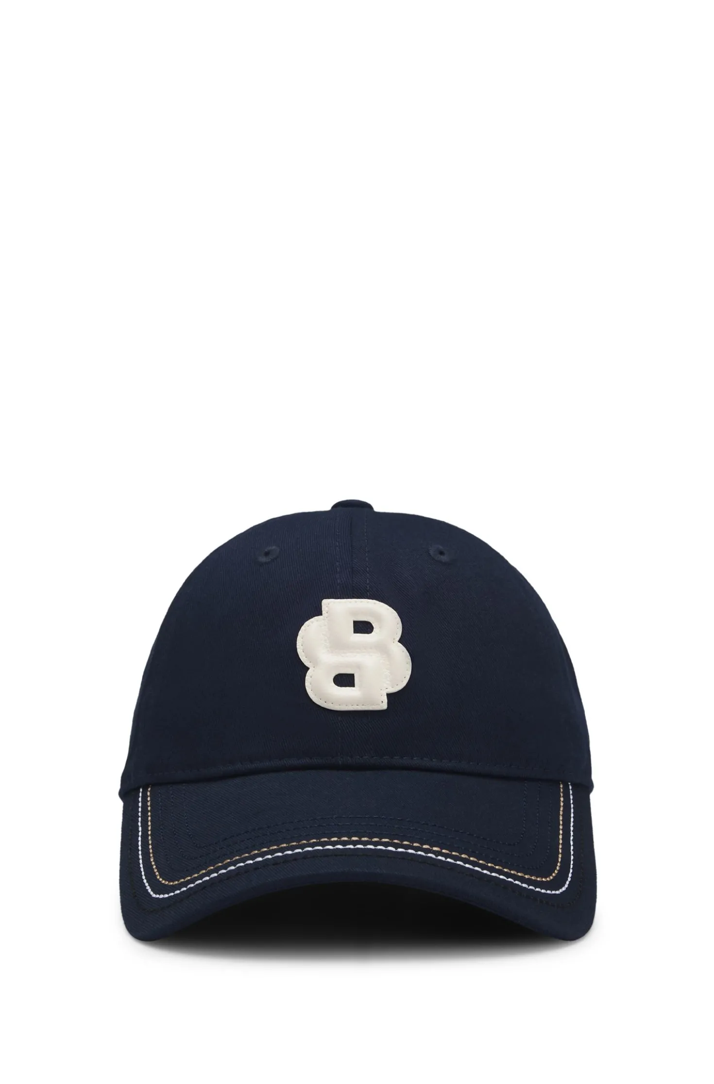 Equestrian cotton cap with Double B monogram