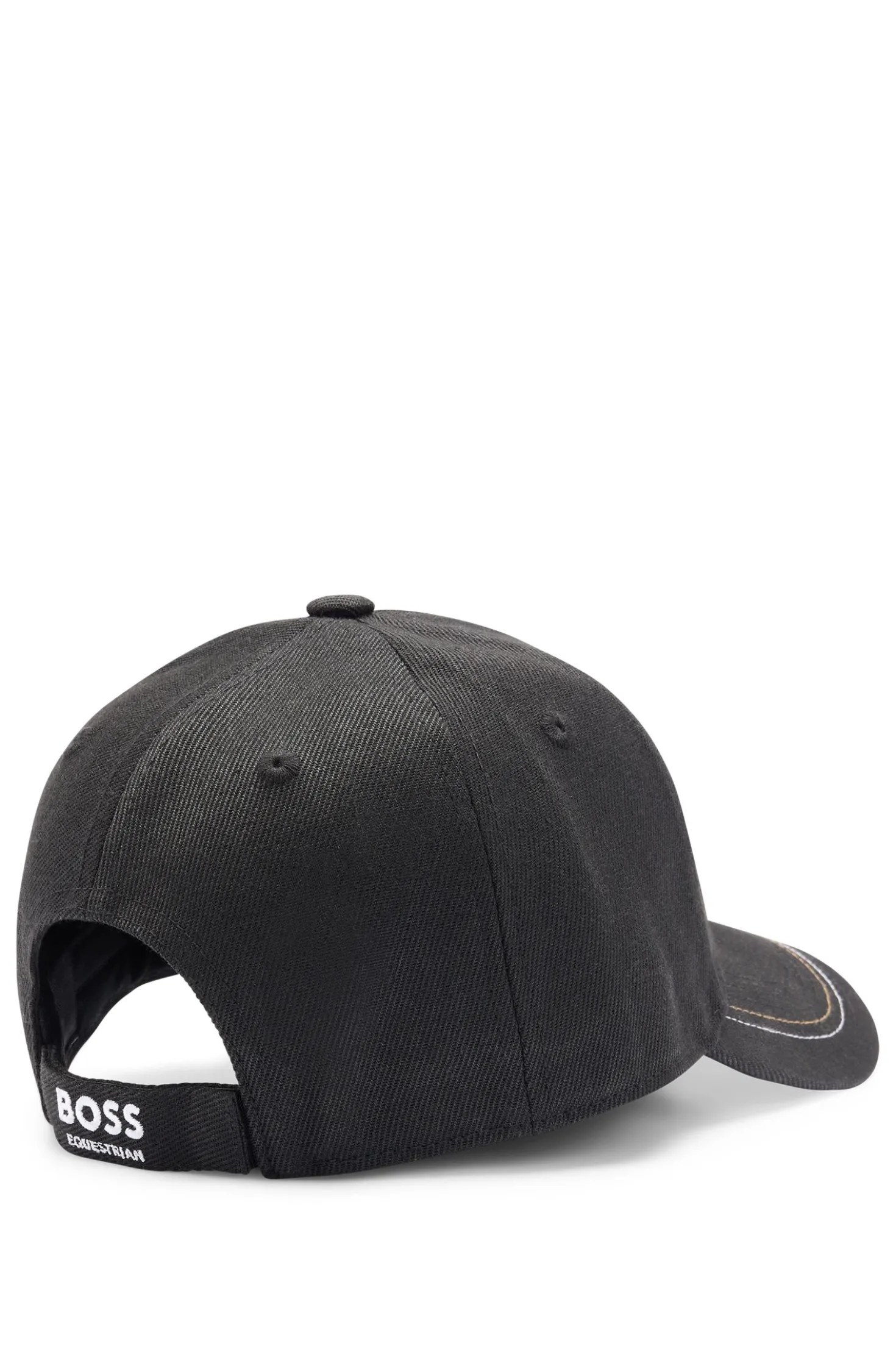 Equestrian five-panel cap with logo details